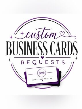 50 Business Cards Custom Requests 3.5x2